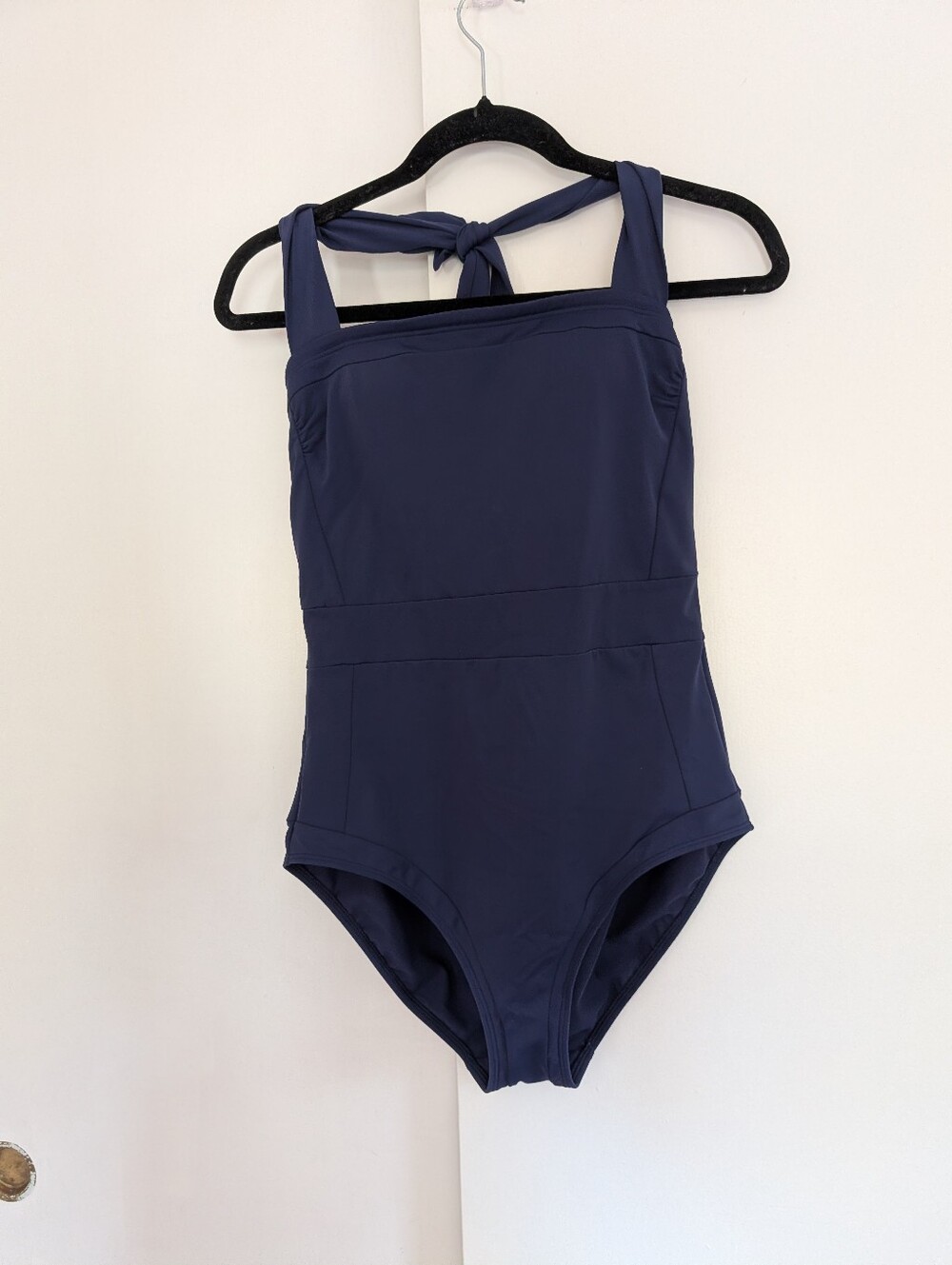 Boden Santorini Navy Blue One-Piece Swimsuit with Halter Size 8 Long US